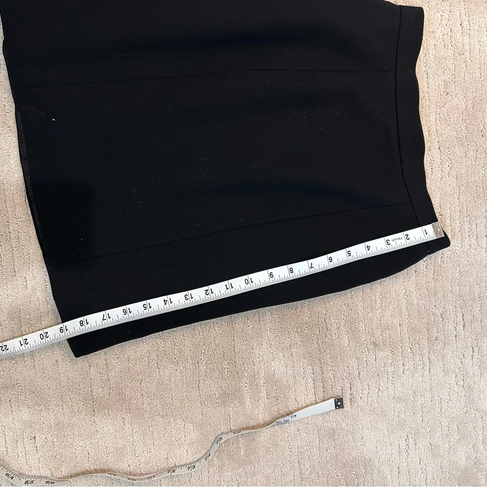 Chanel Black Wool and Silk Pencil Skirt Size 38